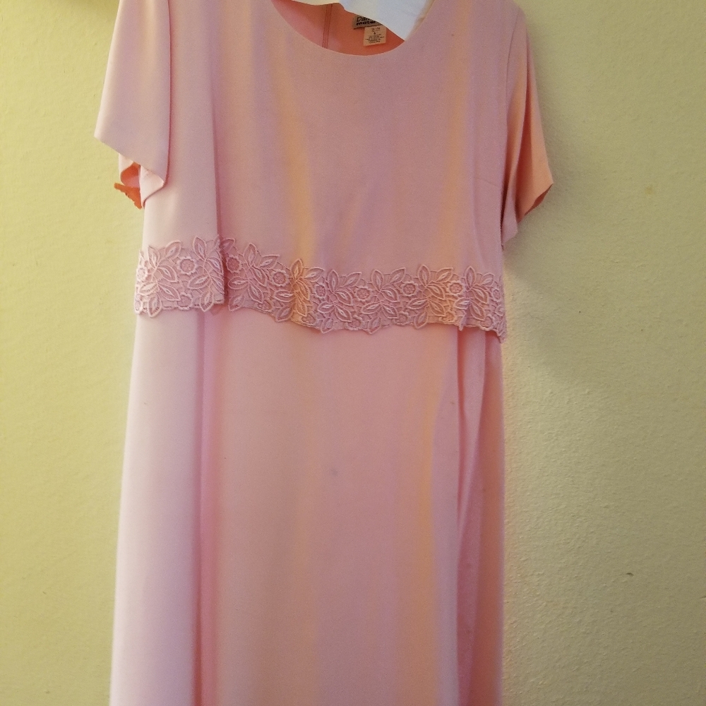 Maternity/nursing dress, Large, pink